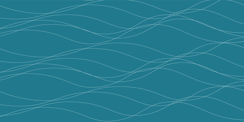 Seamless wave pattern. Water waves. Wavy lines