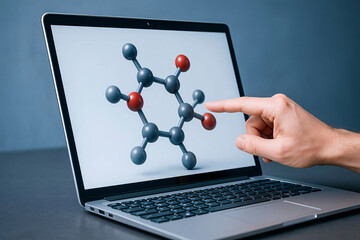 Interactive 3D Molecule Visualization on Laptop Screen