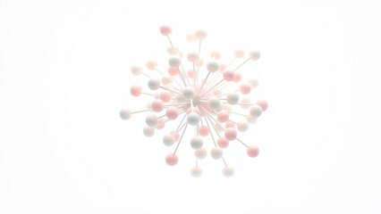 pink flower on white background