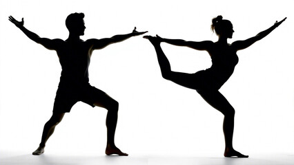 dancing girls silhouettes