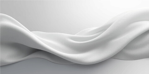 Abstract soft  grey gradient abstract background with flowing curves and grain texture.