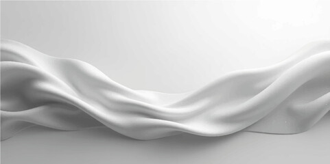 Abstract soft  grey gradient abstract background with flowing curves and grain texture.