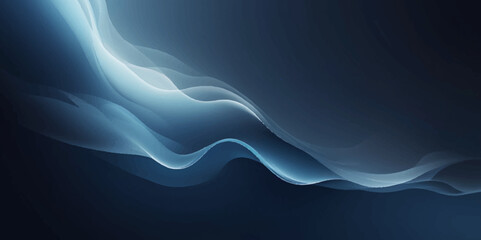 Abstract blue background with dynamic waves and flowing lines, perfect for modern design and web illustrations