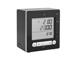 Fototapeta premium Black Digital Kitchen Timer with Magnetic Back and Large Display