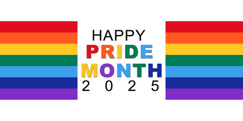 Obraz premium 2d illustration happy pride month