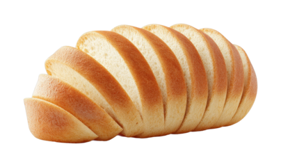 Sliced whole wheat bread loaf with golden crust