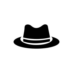 black hat isolated on white background
