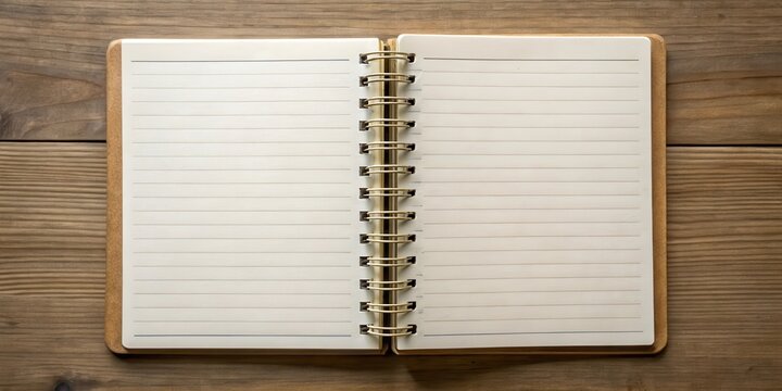 A partially open notebook with a single page turned down at the edge, revealing handwritten notes and scattered papers, as if someone stopped writing abruptly , paper, writing