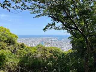 眉山から見た徳島の風景
