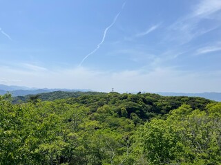 眉山から見た四国の山々