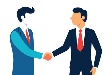Obraz premium business people shaking hands