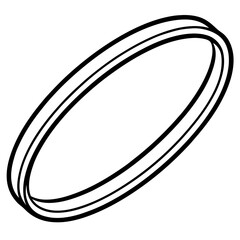 Minimal Dot Earrings Outline Vector