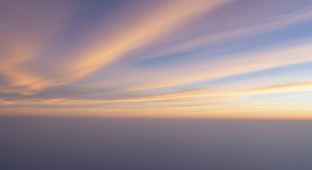Fototapeta premium Natural blue sky with soft white clouds in daylight, featuring authentic cloud formations and clean atmosphere, ideal for backgrounds, weather visuals, or serene outdoor scenes