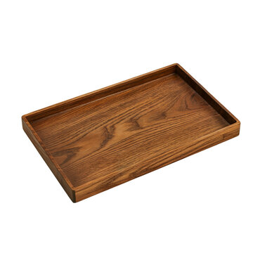 A clean wooden tray  for serving food & drinks