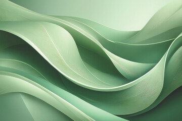 Soft Organic Abstract Background in Sage Green