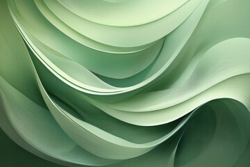 Soft Organic Abstract Background in Sage Green