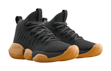 Modern high-top basketball shoes with textured sole