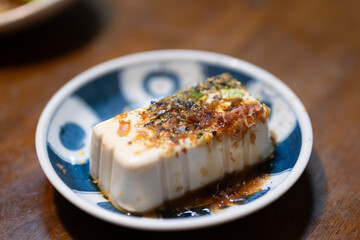 とても美味しい日本の冷奴