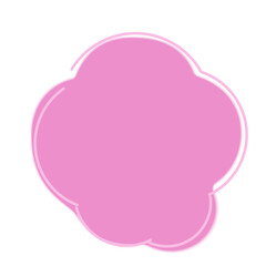 pink speech bubble
