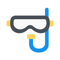 snorkeling google glasses icon vector illustration. Summer holiday vectors.