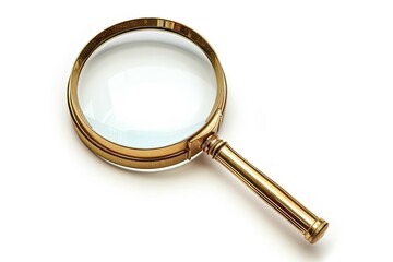 High Quality Image of Magnifier Isolated on White Background