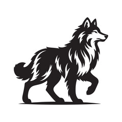 vector illustration of a dog