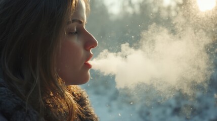 A Moment of Reflection in the Snow