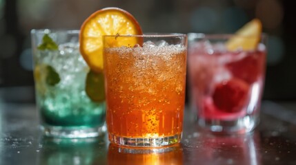 Savor the refreshing blend of flavors in these vibrant cocktails