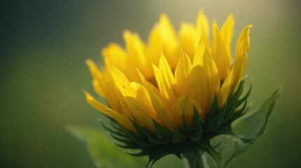 A Close-Up of a Sunflower in Full Bloom