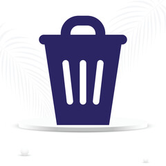 trash icon, dustbin