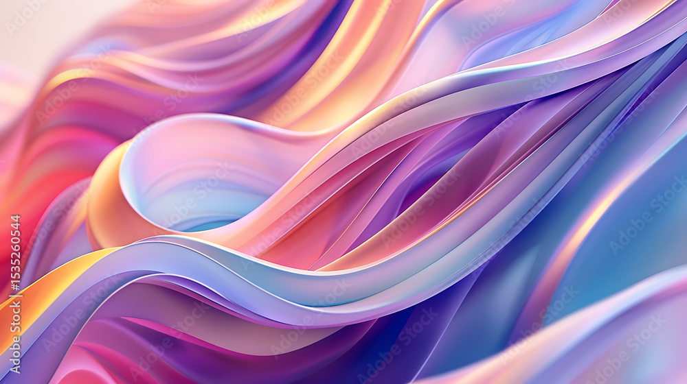 Fototapete a mesmerizing abstract background featuring flowing waves of vibrant colors, creating a dynamic and 