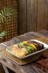 Kuih pukis also known as Indonesian apam cake served fresh as a traditional Southeast Asian dessert
