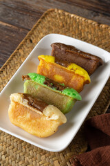 Kuih pukis also known as Indonesian apam cake served fresh as a traditional Southeast Asian dessert