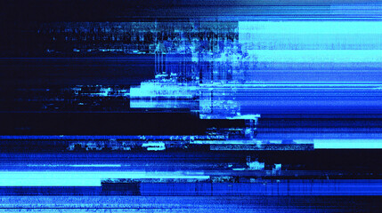 ノイズと信号が混ざり合うようなアナログ風の縦線アート（レトロ・デジタル・サイエンス）