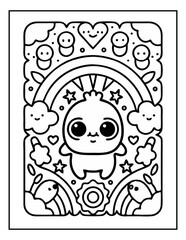 hand drawn coloring pages for kids