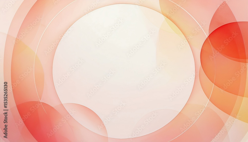 Poster soft abstract swirl background with flowing red and orange translucent curves on a light gradient ba