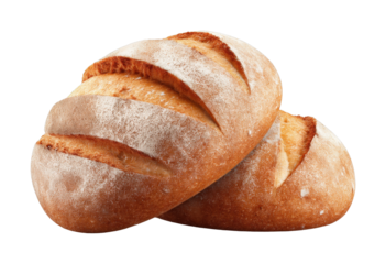 Freshly baked artisan bread with crispy crust and rustic appearance