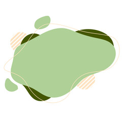 Abstract Blob with Line Textbox