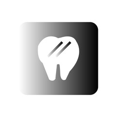 teeth gradient icon vector