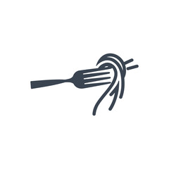 Fork with Noodles Icon