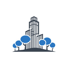 Naklejka premium City Building Icon