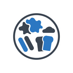 Obraz premium Bread and Food Icon