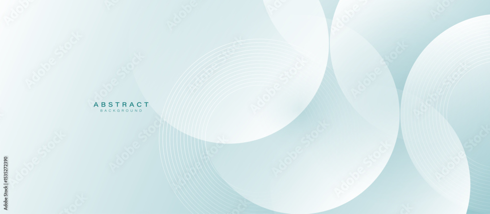 Poster abstract minimal geometric circle soft lines background. vector illustration