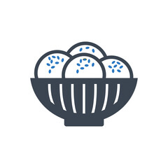 Falafel in Bowl Icon