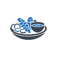 Food Bowl with Soup Icon