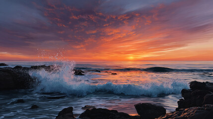 Obraz premium Calm close-up of calm sea water waves with palm trees. Beautiful panorama, tropical island beach landscape exotic shore coast. Summer vacation, holiday amazing nature. Sea background