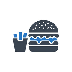 Tasty Burger Meal Icon