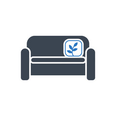 Couch with Plant Icon