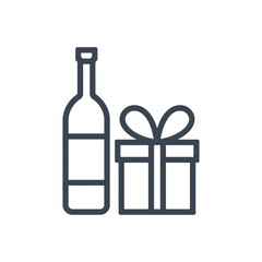 Bottle and Gift Icon
