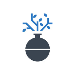 Flask with Branches Icon